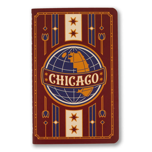 Chicago Globe Soft Cover Notebook