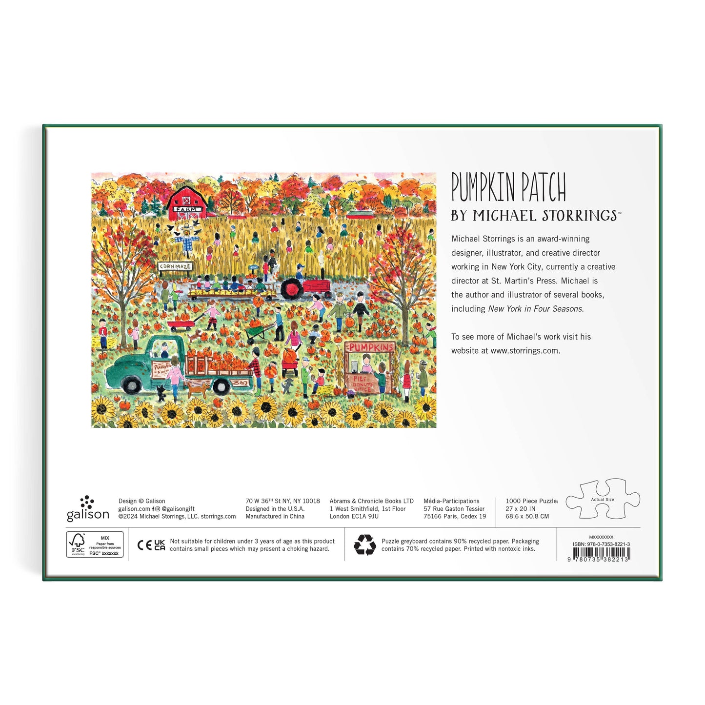 Pumpkin Patch 1000 Piece Puzzle