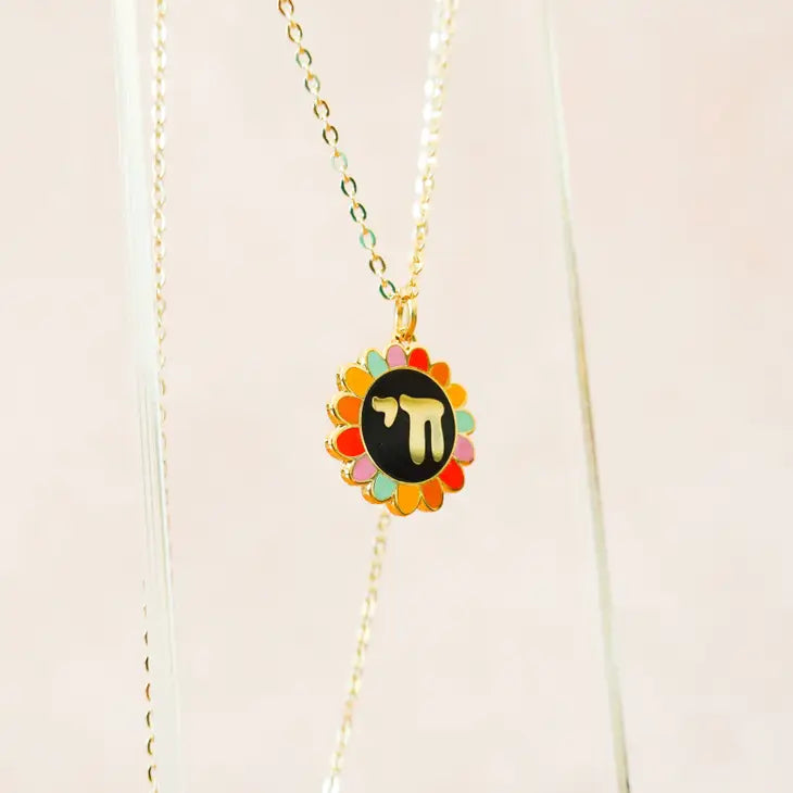 Rainbow Chai Flower Necklace