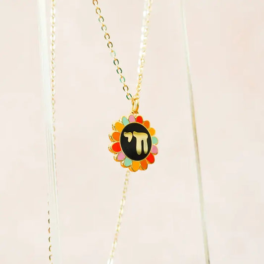 Rainbow Chai Flower Necklace