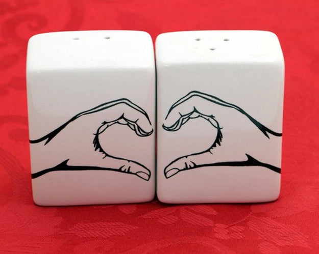 Heart Hands Salt and Pepper Shaker