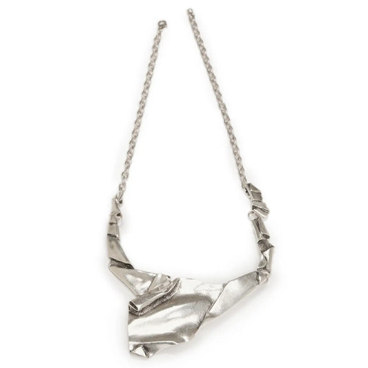 Wrinkle in Time Silver Pewter Necklace