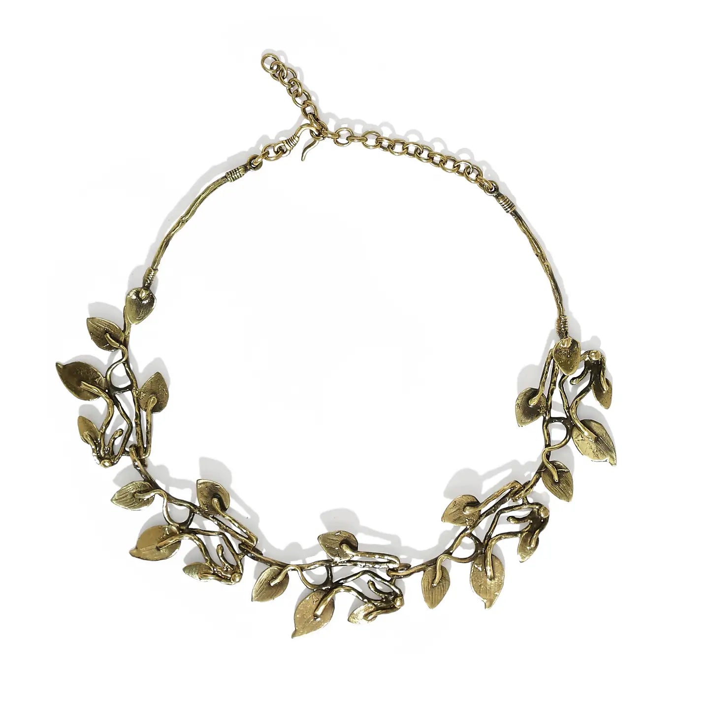 Olive Branch  Pewter Necklace