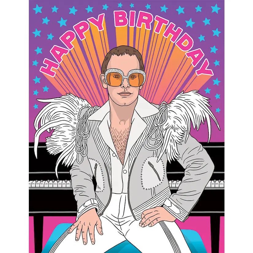 Elton John Birthday Card