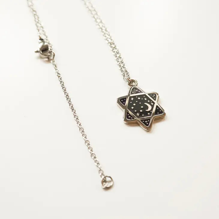 Cosmic Star of David Necklace