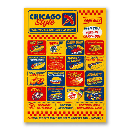Chicago Style Eats Postcard