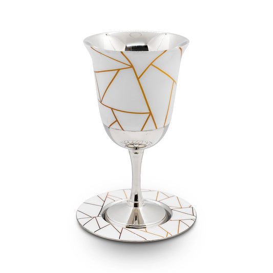 Cracked Marble Kiddish Cup