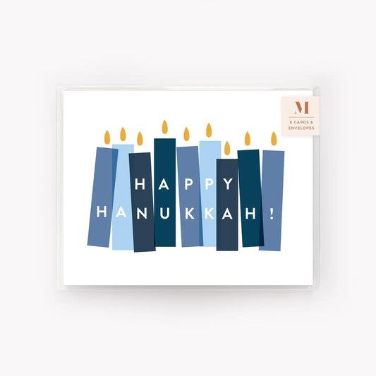 Set of 6 Hanukkah Candles Cards