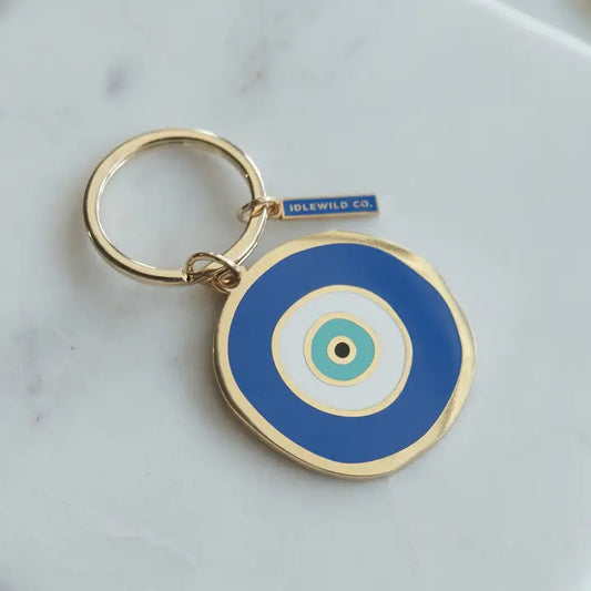 Evil Eye Enamel Keychain