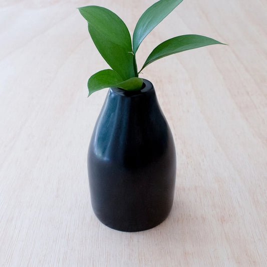 Black Stone Vase - Large