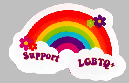 Support LGBTQIA+ Rainbow Sticker