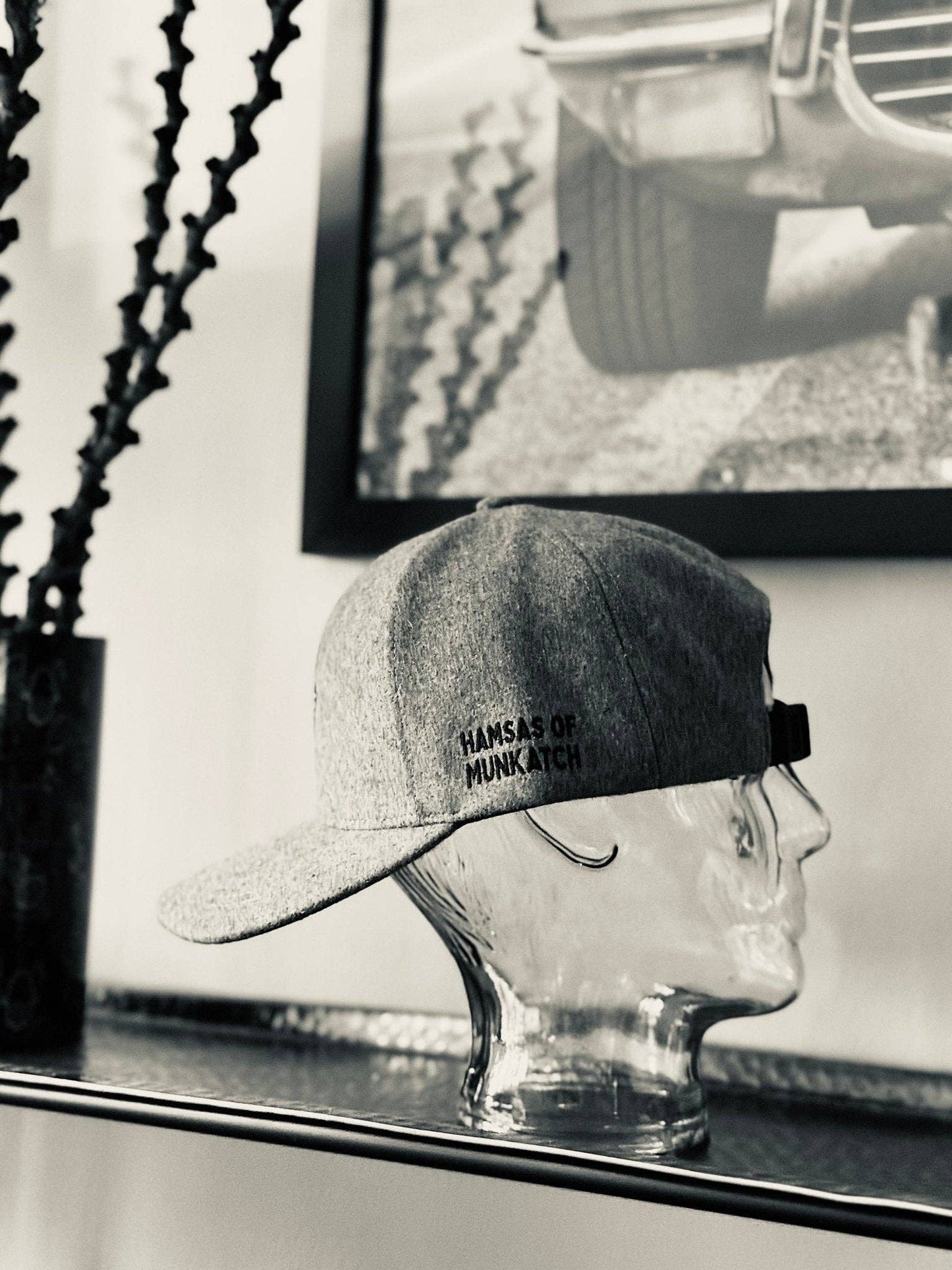 Brown Cashmere Hamsa Baseball Cap