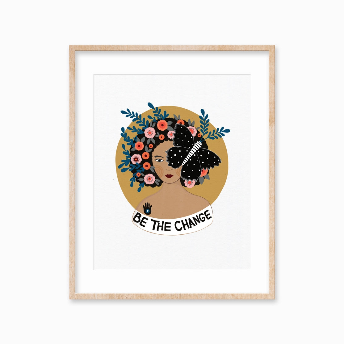 Be the Change Inspirational Art Print