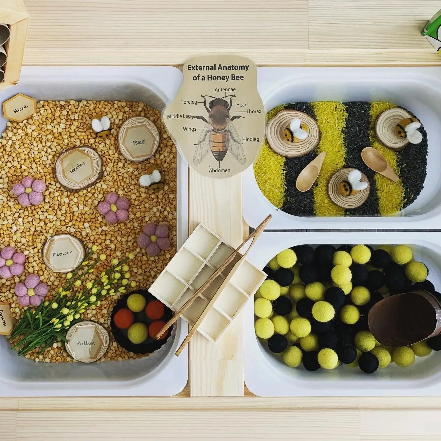 Small Felt Bumble Bee / Honey Bee