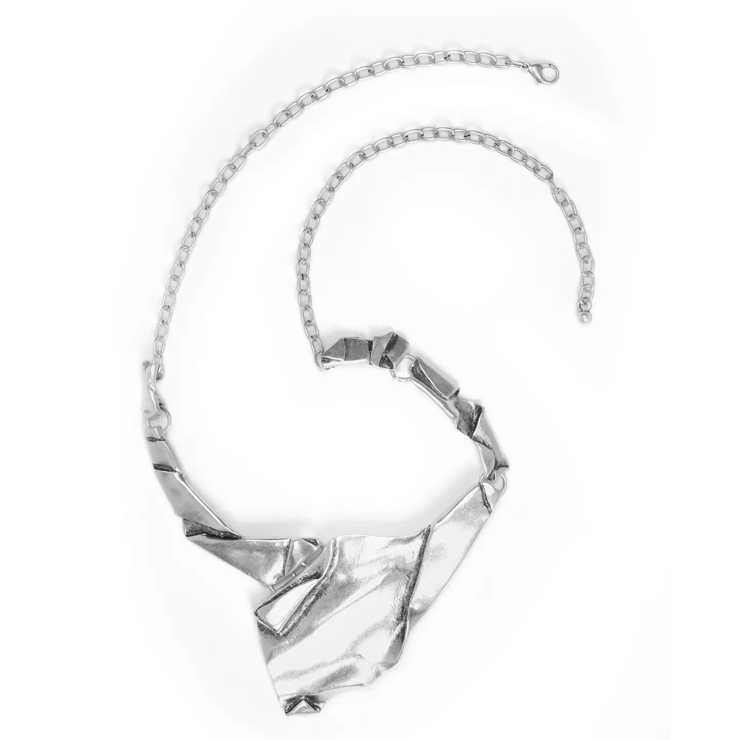 Wrinkle in Time Silver Pewter Necklace