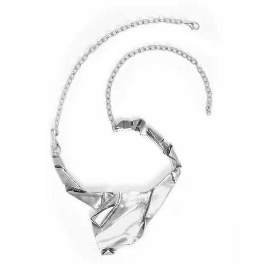 Wrinkle in Time Silver Pewter Necklace