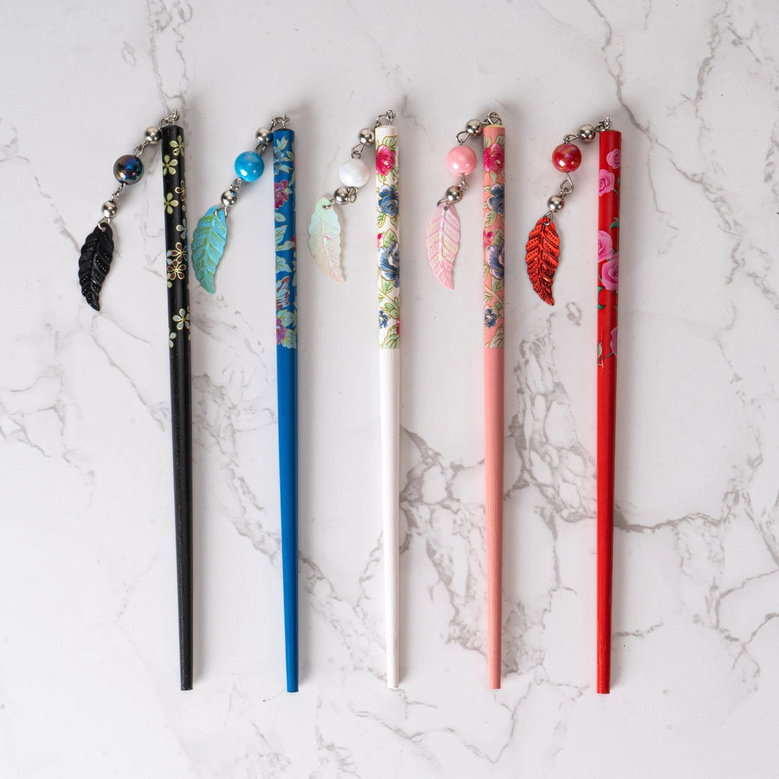 Japanese Floral Hair Sticks