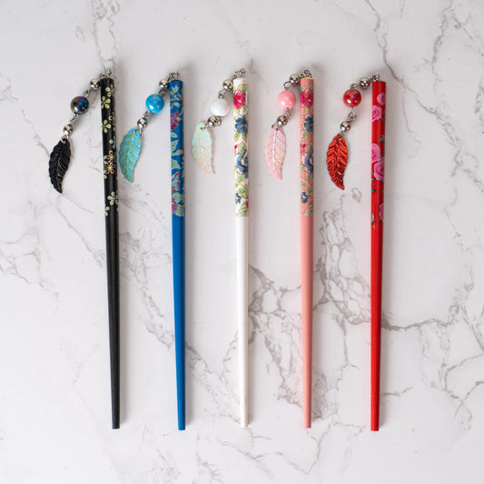 Japanese Floral Hair Sticks