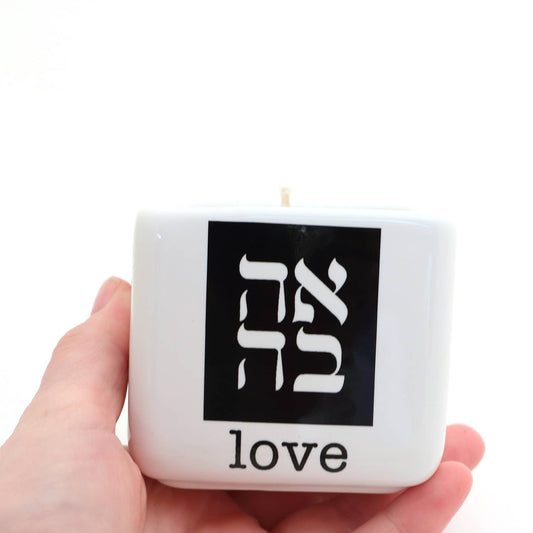 Hand Poured Ahava Love 8oz Candle.