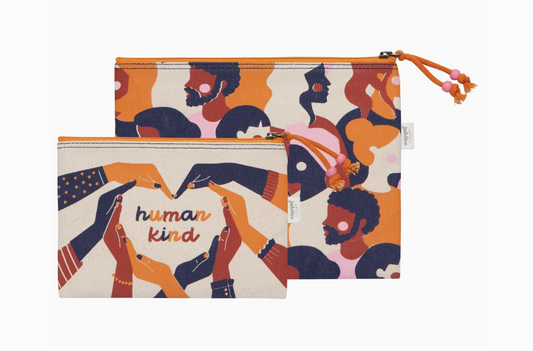 Human Kind Zipper pouches