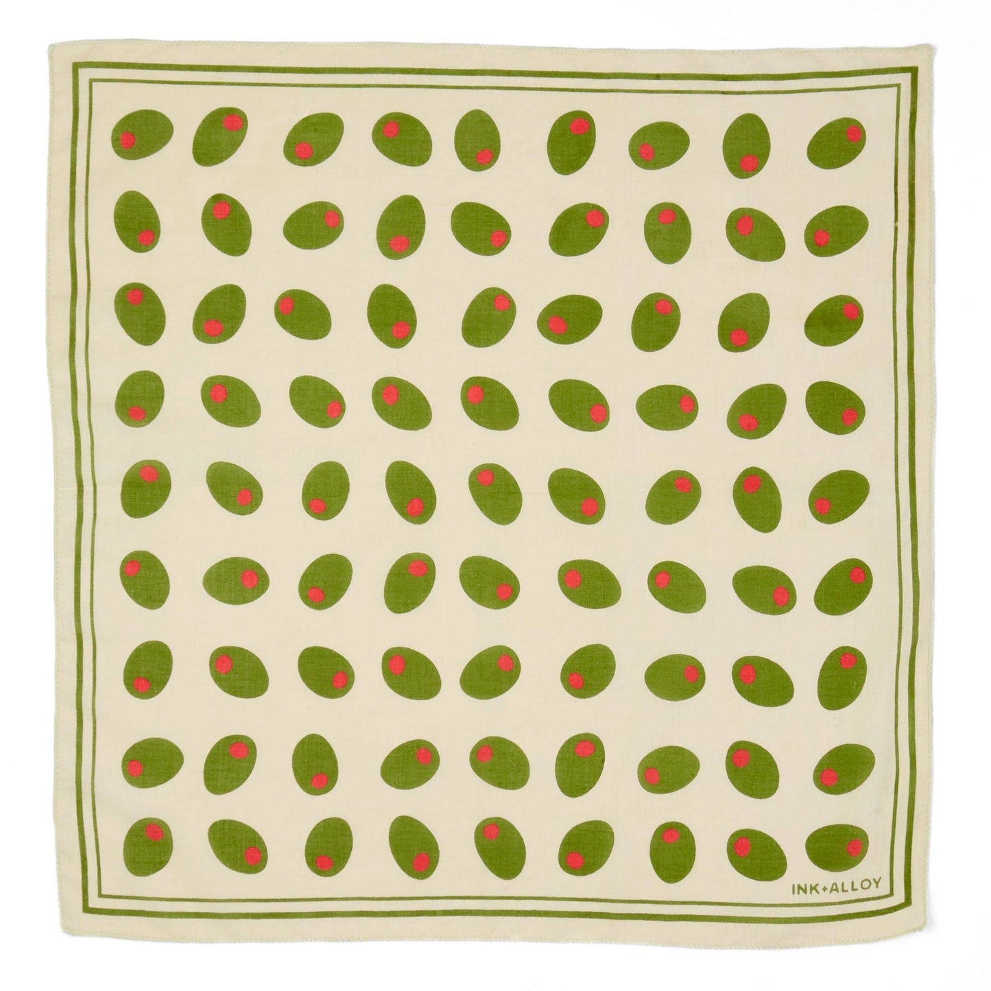 Carson Olive print scarf