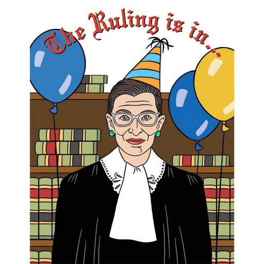 Greeting Card RBG Ruling Bday