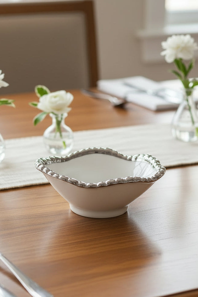 White Square Bowl