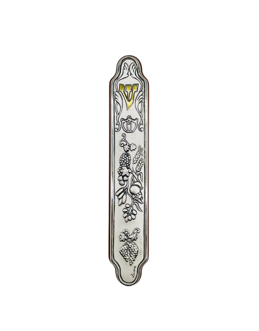 Mezuzah - Wooden and Alumin w Imagery