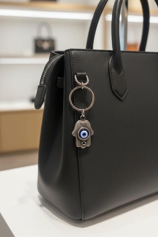 Pendant Hamsa Pewter Eye Keychain