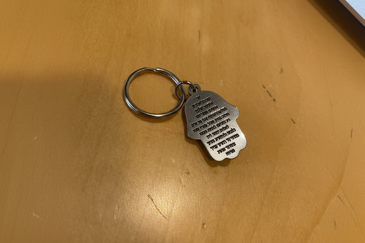 Pendant Hamsa Pewter Eye Keychain