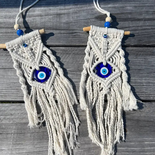 Macramé Evil Eye Wall Hanging
