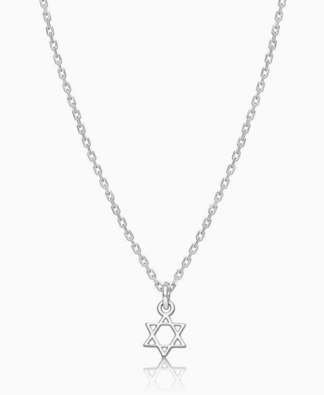 Tiny Jewish Star of David Necklace