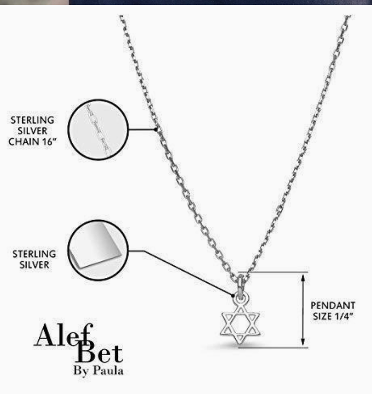 Tiny Jewish Star of David Necklace
