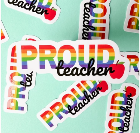 Pride Ally: Proud Parent, Dad, Mom or Teacher Stickers