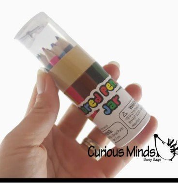 Travel Size Colored Pencil Set - 12 Mini Pencils