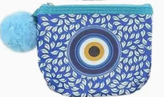 Evil Eye Pom Pom Coin Purse