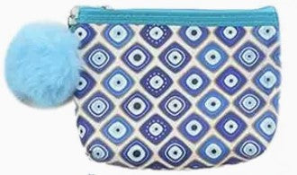 Evil Eye Pom Pom Coin Purse