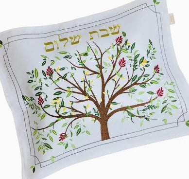 Linen Challah Cover - Tree of Life