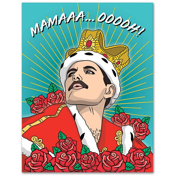 Freddie Mercury Mother's Day Card