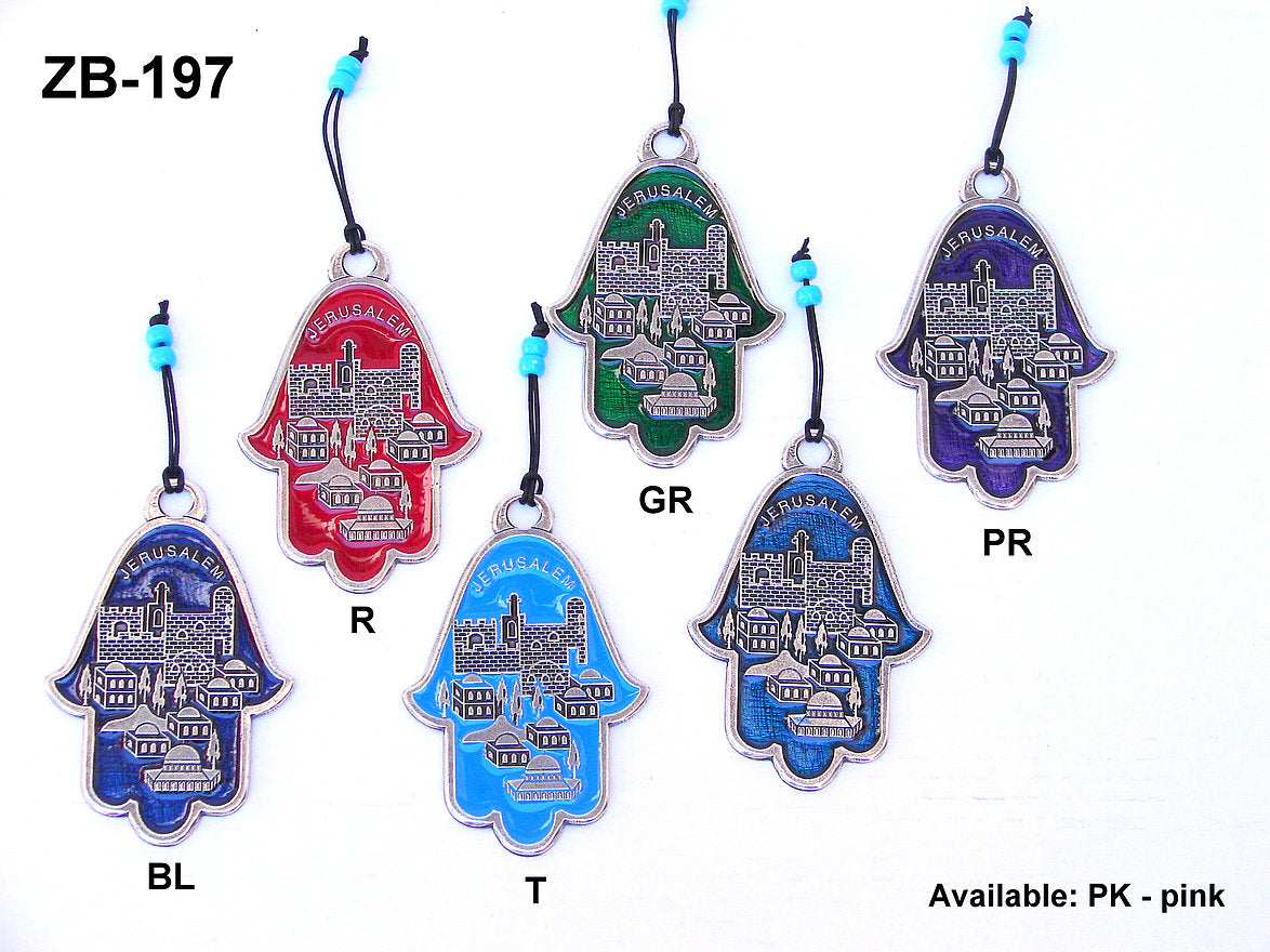 Hamsa Jer.Pew.w/Enamel ZB19