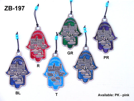 Hamsa Jer.Pew.w/Enamel ZB19