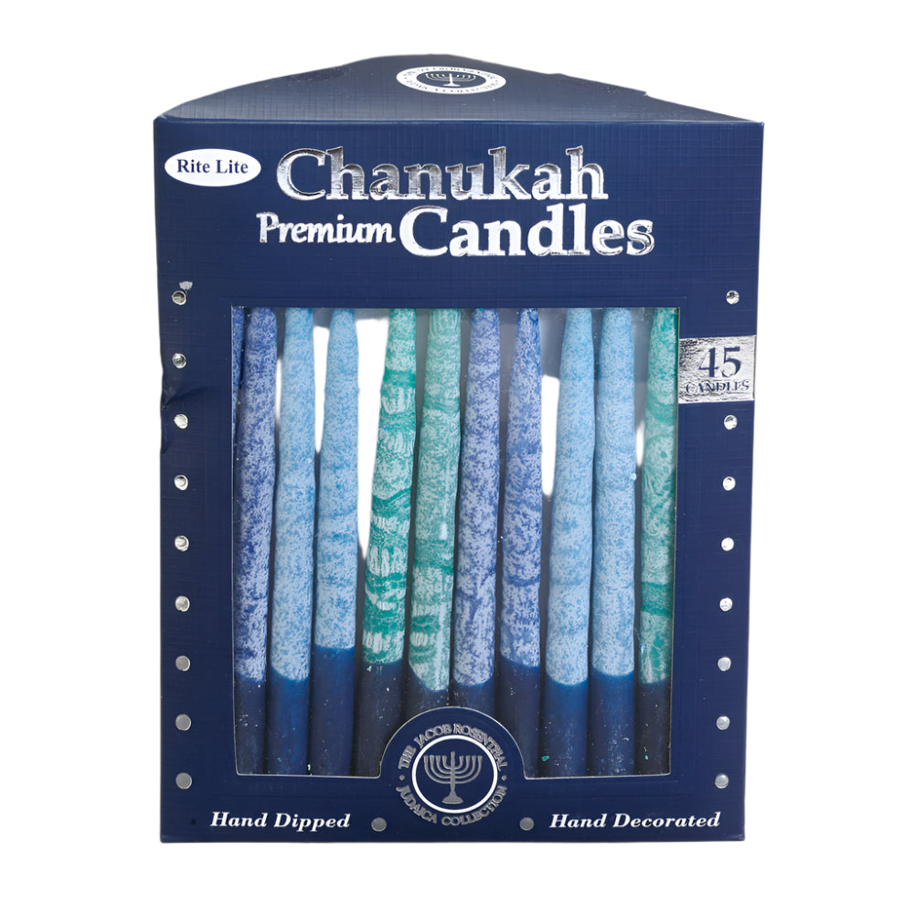 Premium Chanukah Candles Blue