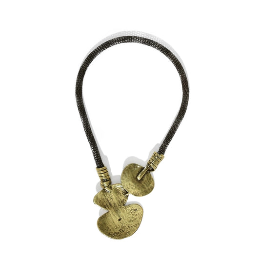 Lilypad Necklace in Bronze Pewter