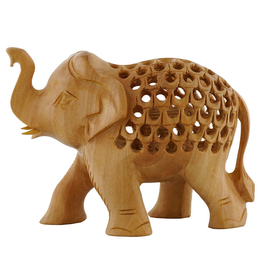 Wood open animal 3"