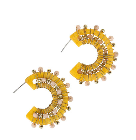 Crescent Wrapped Earrings