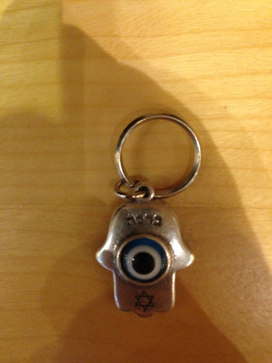 Pendant Hamsa Pewter Eye Keychain
