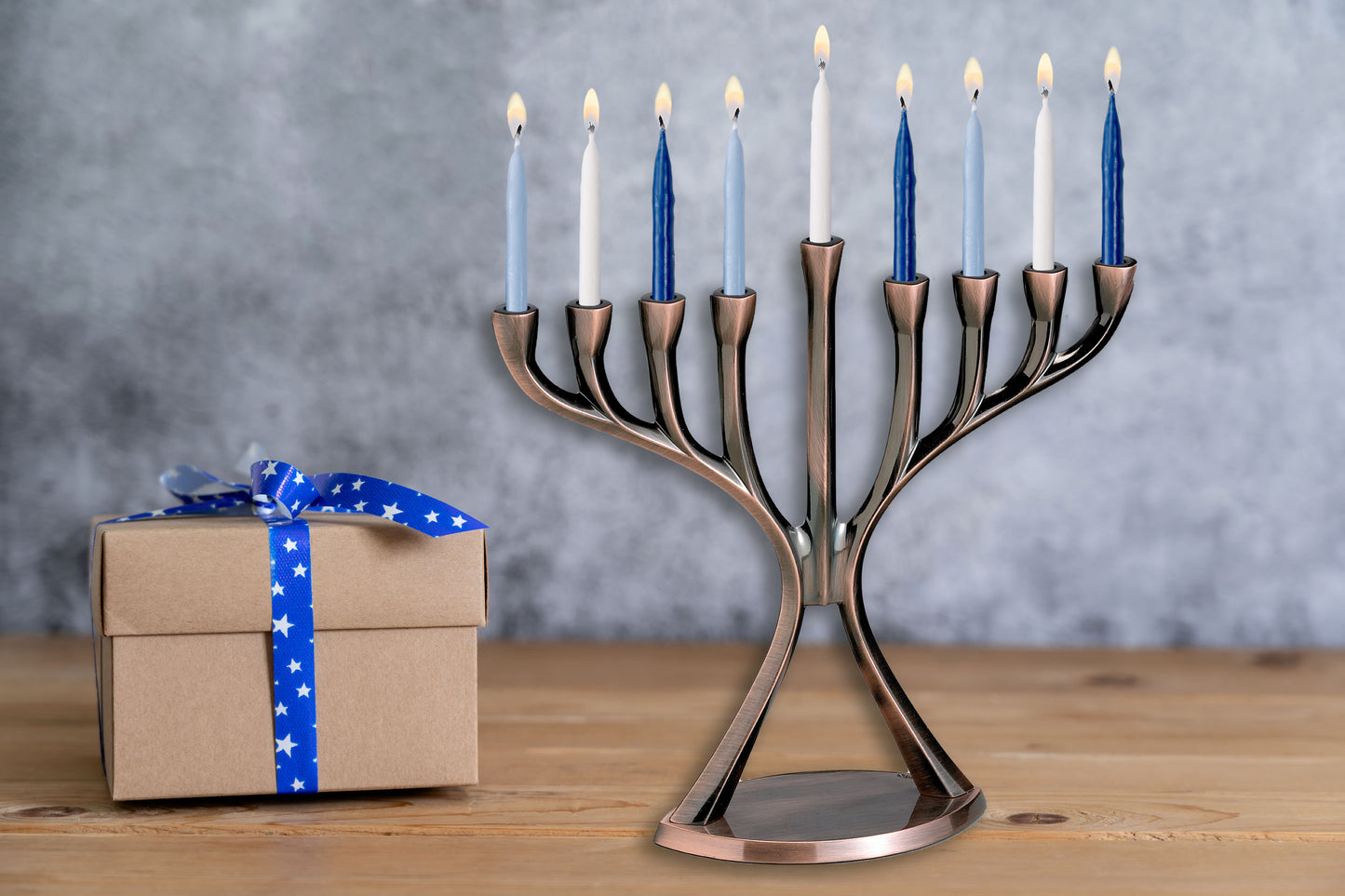 Aluminum Modern Menorah