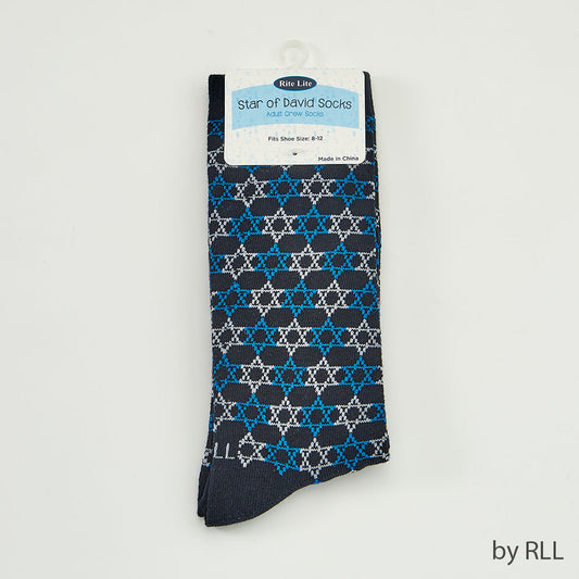 Star of David Adult Crew Socks