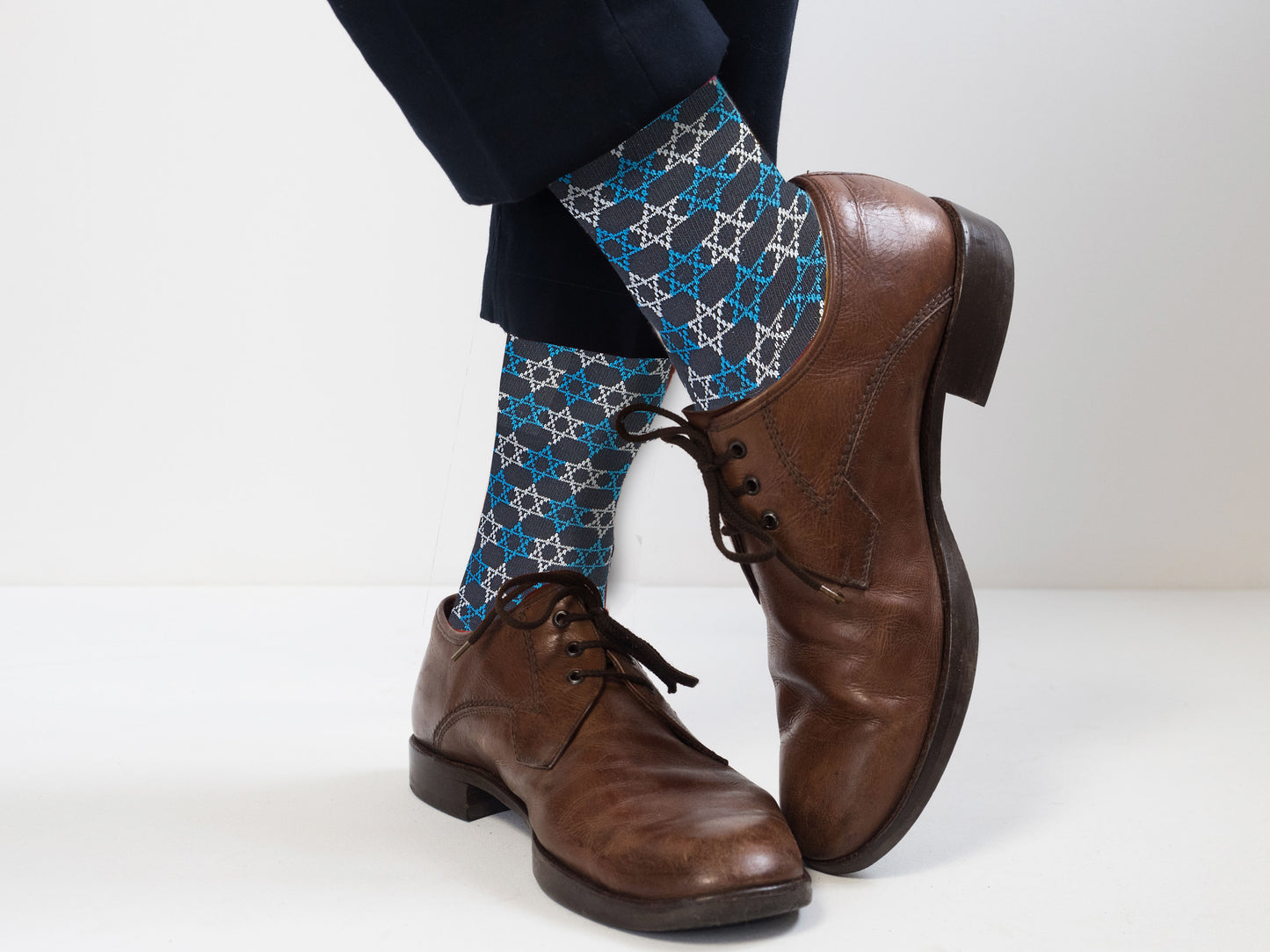Star of David Adult Crew Socks
