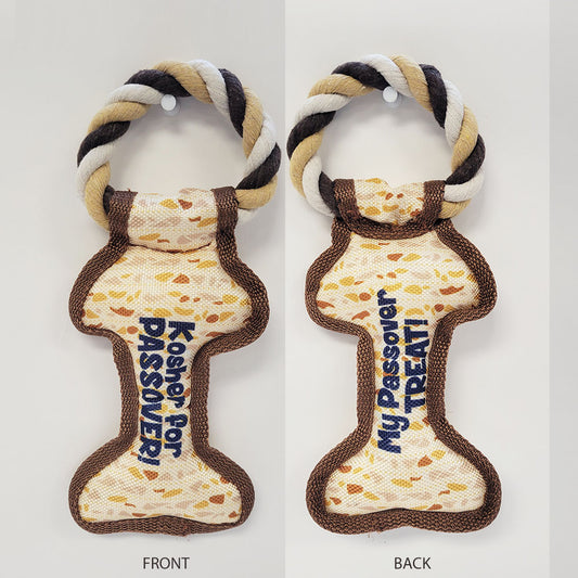 "Chewdaica"™ Passover Bone Squeaky Dog Toy